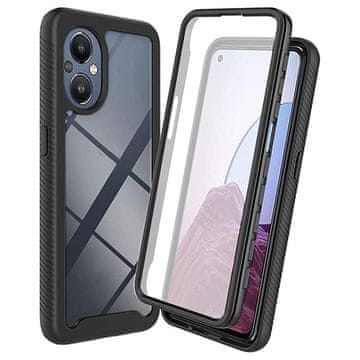 Overboard Oppo Reno7 Lite maskica otporna na udarce s folijom, crna