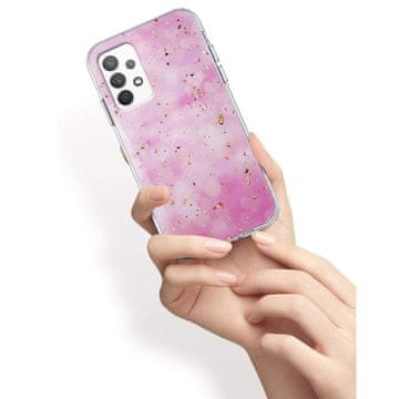 Overboard Zlatna glamurozna maskica za Samsung Galaxy A13 4G, ružičasta