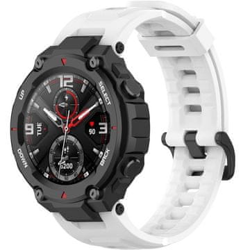 GS Silikonski remen za Amazfit T-Rex/T-Rex PRO, bijeli