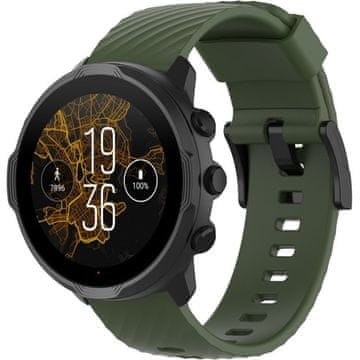 GS Silikonski remen za Suunto 9, zeleni