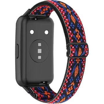 GS Najlonski remen za Huawei Band 7, ružičasta / narančasta