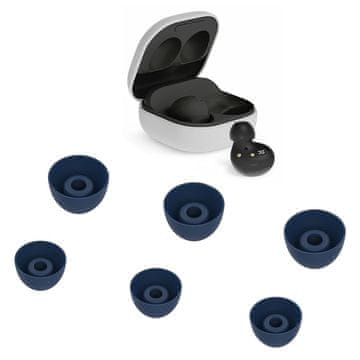 GS Silikonske slušalice za Samsung Galaxy Buds2, 3 para, plave