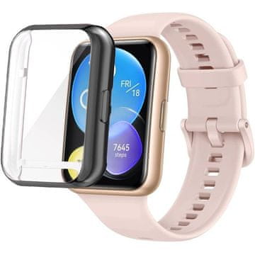 GS 2u1 futrola sa zaštitnom folijom za Huawei Watch Fit 2, crna