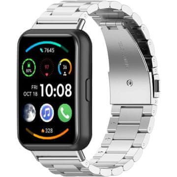 GS Narukvica od nehrđajućeg čelika za Huawei Watch Fit 2, srebrna