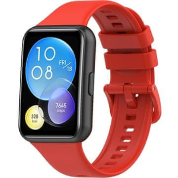 GS Silikonski remen za Huawei Watch Fit 2, crveni