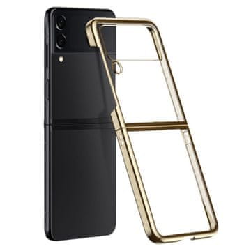 Overboard Futrola s galvaniziranim okvirom za Samsung Galaxy Z Flip 4 5G, zlatna