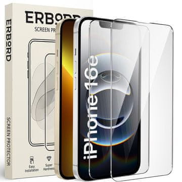 Overboard 2x Kaljeno staklo za iPhone 13/13 Pro/16e, 9H tvrdo staklo, staklo