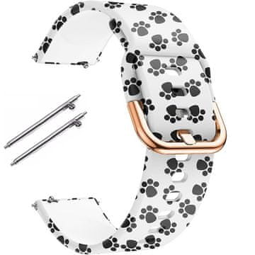 GS Univerzalni silikonski remen 22 mm, Paun