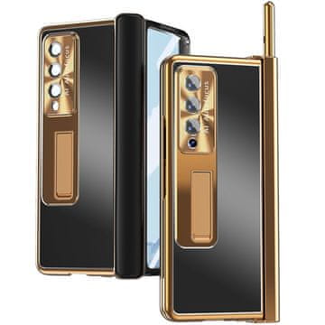 Overboard Futrola sa staklom za Samsung Galaxy Z Fold 4 5G, Premium legura, zlatna / crna
