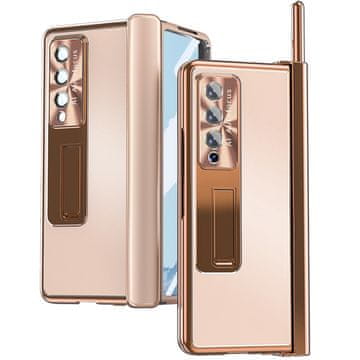 Overboard Futrola sa staklom za Samsung Galaxy Z Fold 4 5G, Premium legura, ružičasto zlatna