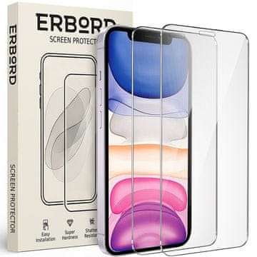 Overboard 2x Kaljeno staklo za iPhone 11/XR, 9H tvrdo staklo, staklo