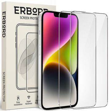 Overboard 2x Kaljeno staklo za iPhone 14, 9H tvrdo staklo, staklo
