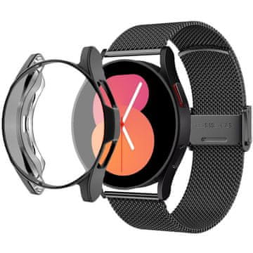 GS Narukvica + futrola sa zaštitnom folijom za Samsung Galaxy Watch 5 40mm, crna