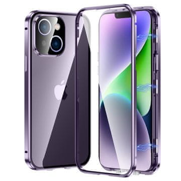 Overboard Futrola za iPhone 14 Plus, magnetsko dvostruko staklo, ljubičasta