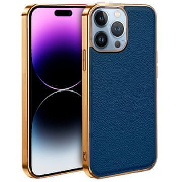 Overboard Futrola za iPhone 13 Pro, kravlja koža, plava