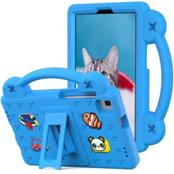 GS Futrola za Samsung Galaxy Tab A7 Lite 8.7 T220/T225, Slatki uzorci, sa stalkom, Plava