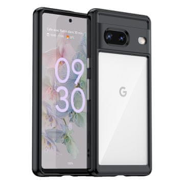 GS Futrola za Google Pixel 7 5G Fusion Hybrid sa zaštitom za kameru, prozirna/crna