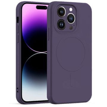 GS Silikonska Mag maska za iPhone 14 Pro Max, ljubičasta