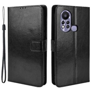 GS Preklopna futrola za Infinix Hot 11s, novčanik Crazy Horse, crna