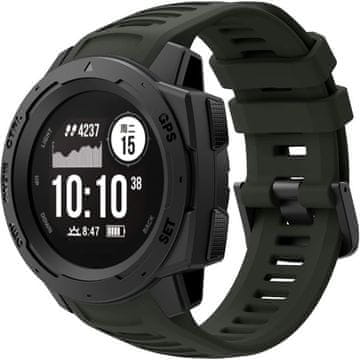 GS Silikonski remen za Garmin Instinct / Instinct 2, sivi
