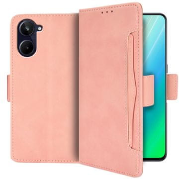 GS Realme 10 4G preklopna futrola, utor za karticu, ružičasta