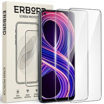 Overboard 2x Kaljeno staklo za Realme 8 5G, 9H tvrdo staklo, brzo