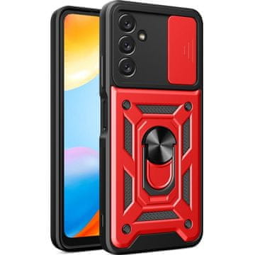 GS Oklopna futrola za Samsung Galaxy A14 4G/5G, CamShield Slide, crvena