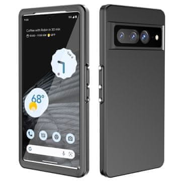 IP68 vodootporna futrola za Google Pixel 7 Pro, crvena paprika, crna