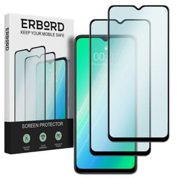 Overboard 2x kaljeno staklo za Realme C33, 3D full, staklo za cijeli ekran