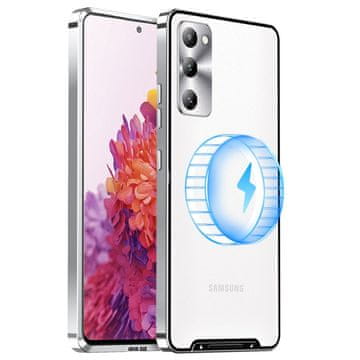GS Zaštitna futrola za kameru za Samsung Galaxy S20 FE, CamShield MagSafe, prozirna/srebrna