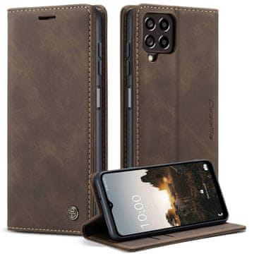 CaseMe Futrola za Samsung Galaxy M33 5G, Kožna futrola-novčanik, Smeđa