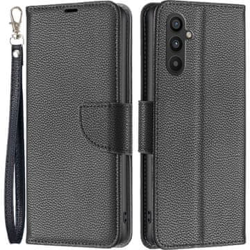 GS Preklopna futrola za Samsung Galaxy A34 5G, novčanik s liči magnetom, crna