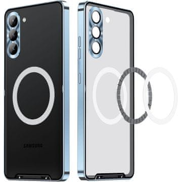GS Zaštitna futrola za kameru za Samsung Galaxy S23, CamShield MagSafe, prozirna/plava