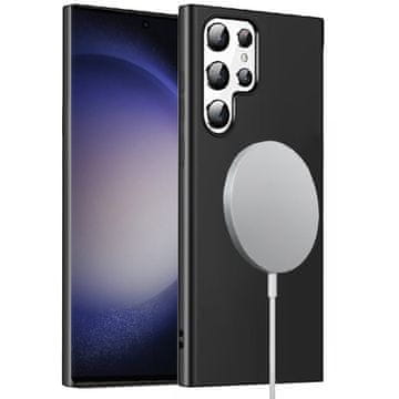 GS Futrola za Samsung Galaxy S23 Ultra, silikonska MagSafe, crna