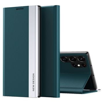 GS Preklopna maska za Samsung Galaxy S23 Ultra, bočno magnetska, zelena