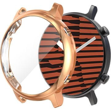 GS 2-u-1 futrola sa zaštitnom folijom za Huawei Watch GT 2 42 mm, ružičasto zlatna