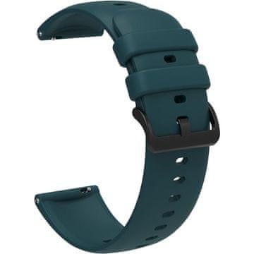 GS Univerzalni silikonski remen 22 mm, glatki, zeleni