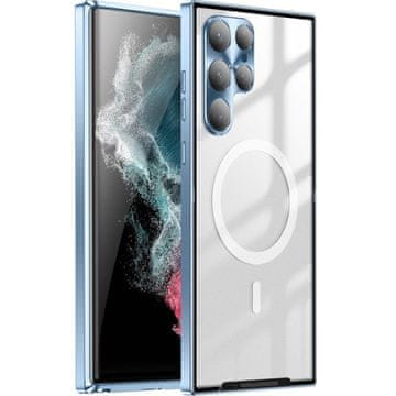 GS Zaštitna futrola za kameru za Samsung Galaxy S22 Ultra, CamShield MagSafe, prozirna/plava
