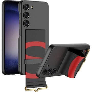 GKK Futrola za Samsung Galaxy S23, futrola s remenom, crna