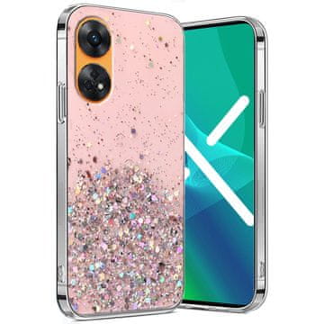 Overboard Futrola za Oppo Reno8 T, svjetlucava, ružičasta