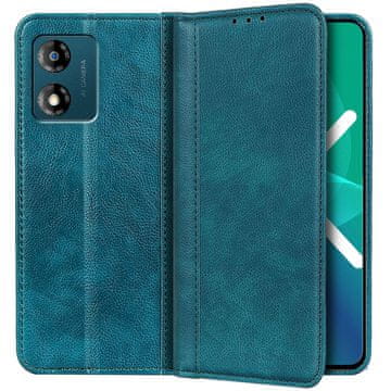 GS Preklopna futrola za Motorola Moto E13, koža, zelena