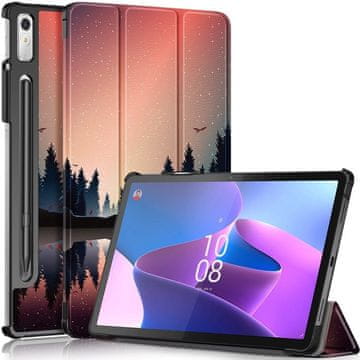 GS Futrola za Lenovo Tab P11 Pro Gen 2 TB132FU TB132XU 11.2", Smartcase s držačem za olovku, šuma i jezero