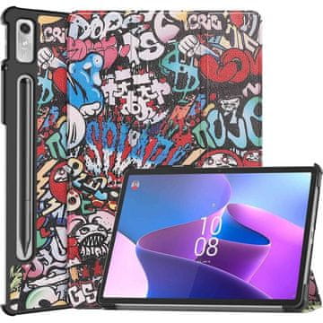 GS Futrola za Lenovo Tab P11 Pro Gen 2 TB132FU TB132XU 11.2", trodijelna s držačem za olovku, Graffiti