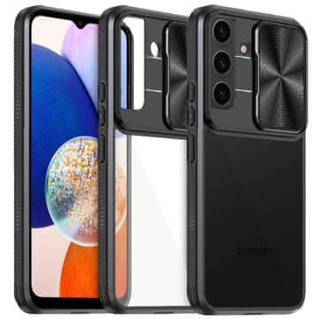 Overboard Futrola za Samsung Galaxy A14 4G/5G, slide kamera, crna