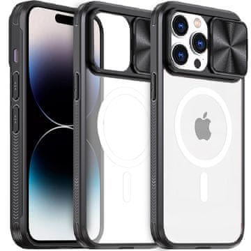 Overboard Futrola za iPhone 14 Pro Max, slide kamera Magsafe, crna