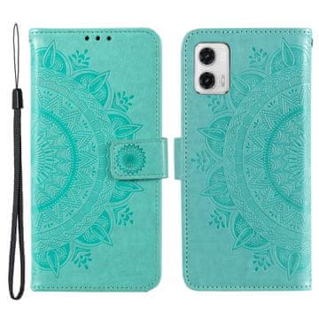 GS Preklopna futrola za Motorola Moto G73 5G, Mandala, zelena