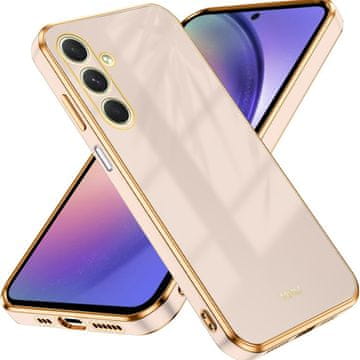 Overboard Maska za Samsung Galaxy A54 5G, Glamour CamShield, roza