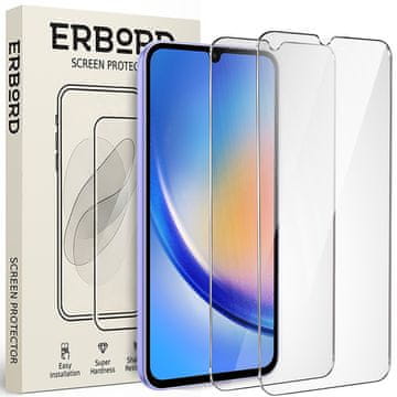 Overboard 2x Kaljeno staklo za Samsung Galaxy A34 5G, 9H tvrdo staklo, staklo