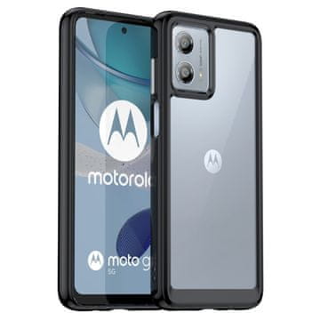 GS Futrola za Motorola Moto G53 5G, Fusion Hybrid, prozirna / crna