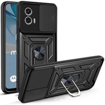 GS Oklopna futrola za Motorola Moto G53 5G, CamShield Slide, crna